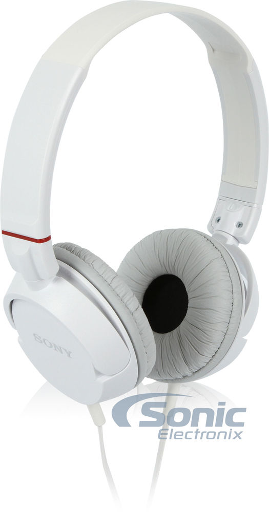 Sony MDR-ZX100/WHI (MDRZX100-Whi) White Stereo Headphones Open Box Image 1