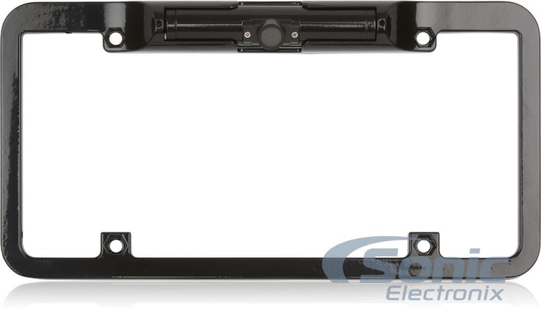 Zinc Alloy Die Cast License Plate Frame with Built-In Rear View Camera Image 1