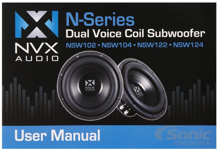 Pair of NVX NSW122 Subwoofers (Each Purchase = 2 Subs) Image 8