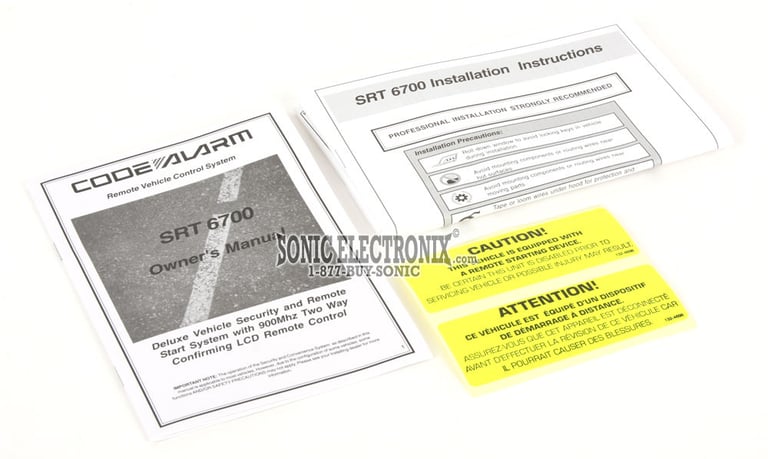 Code Alarm SRT6700 Image 7