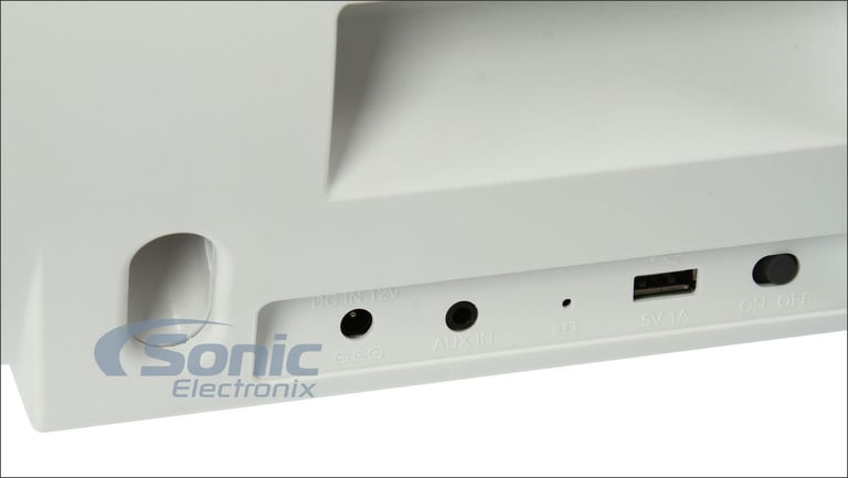 NYNE Audio Bass Portable/Home Wireless Bluetooth Speaker (White/Silver) Image 3