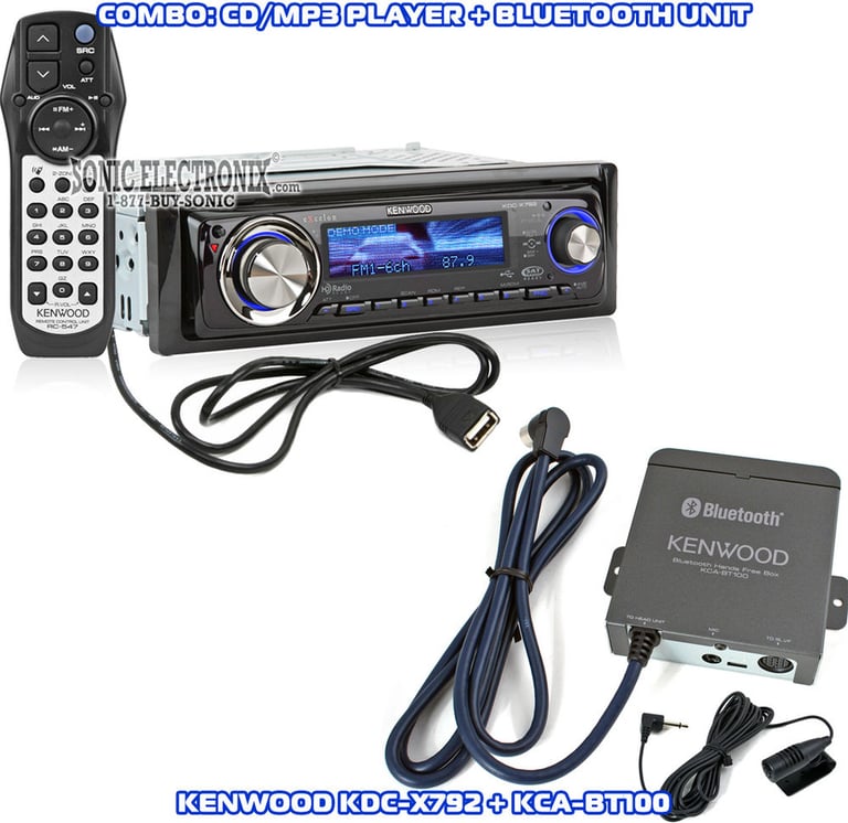 Kenwood eXcelon KDC-X792 + Kenwood KCA-BT100 Image 1