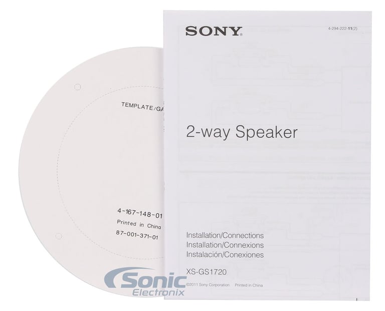 Sony XS-GS1720 + Free $25 Sonic Electronix Gift Card Image 8