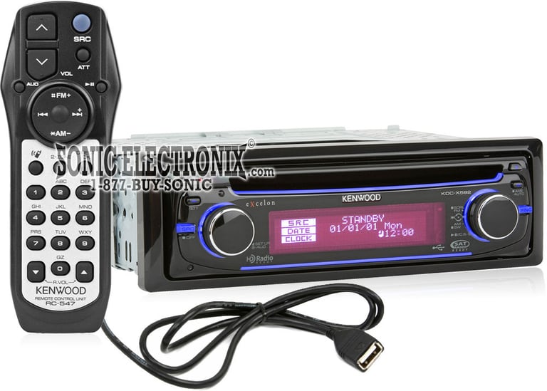 Kenwood eXcelon KDC-X592 + Kenwood KCA-BT100 Image 2