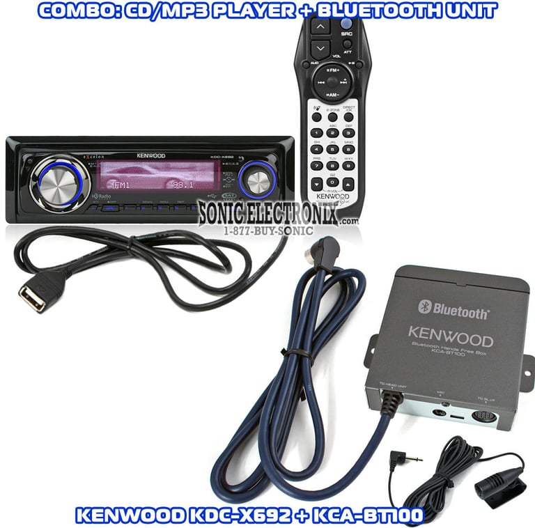 Kenwood eXcelon KDC-X692 + Kenwood KCA-BT100 Image 1