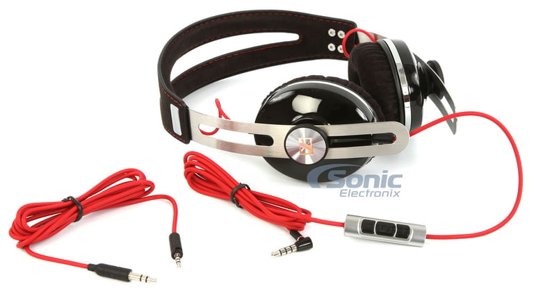 Sennheiser Momentum On-Ear Black Headphones + Slappa Case Bundle Image 4