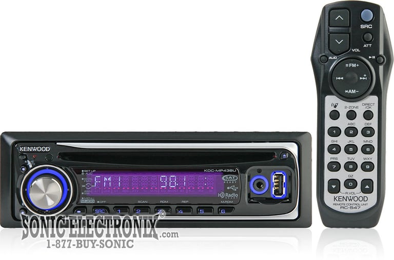 Kenwood KDC-MP438U + Kenwood KCA-BT100 Image 2