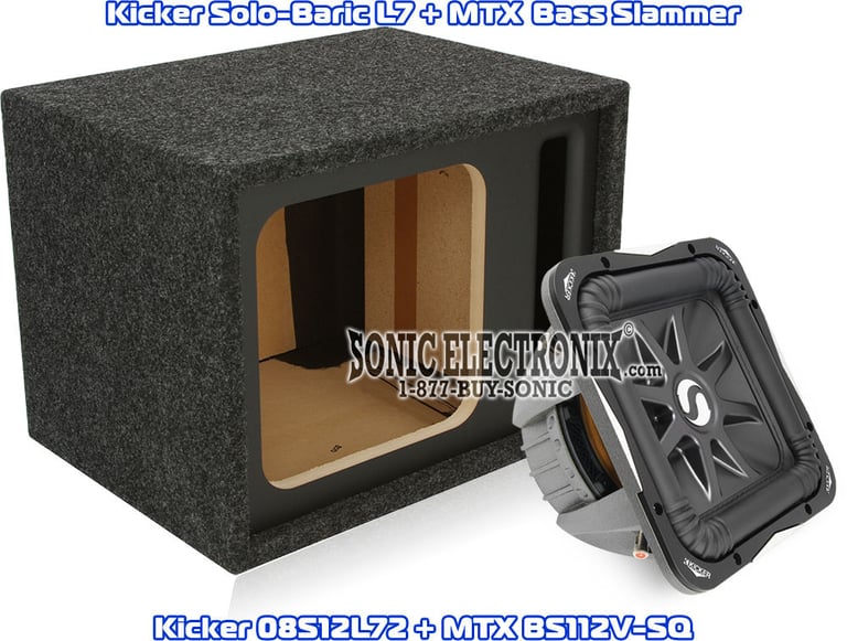 Kicker Solo-Baric L7 08S12L72 + Bonus Box: Bass Slammer BS112V-SQ Image 1
