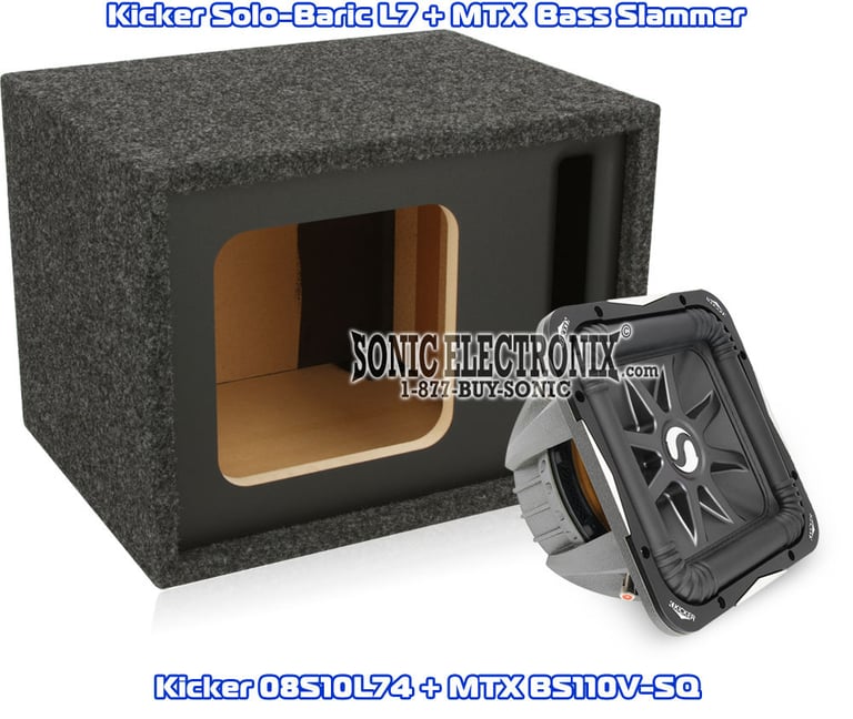 Kicker Solo-Baric L7 08S10L74 + Bonus Box: Bass Slammer BS110V-SQ Image 1