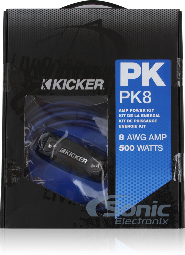Kicker CX300.1 (12CX300.1) + Free 8 Gauge Amp Install Wiring Kit Image 14