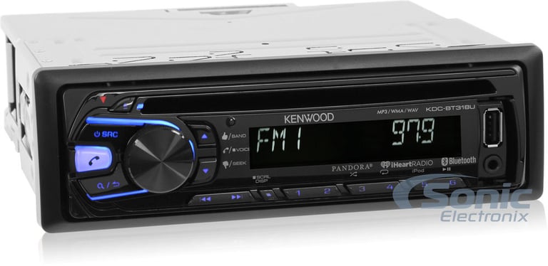 Kenwood 1998-2013 Harley Davidson Bluetooth Stereo & Installation Combo Image 2