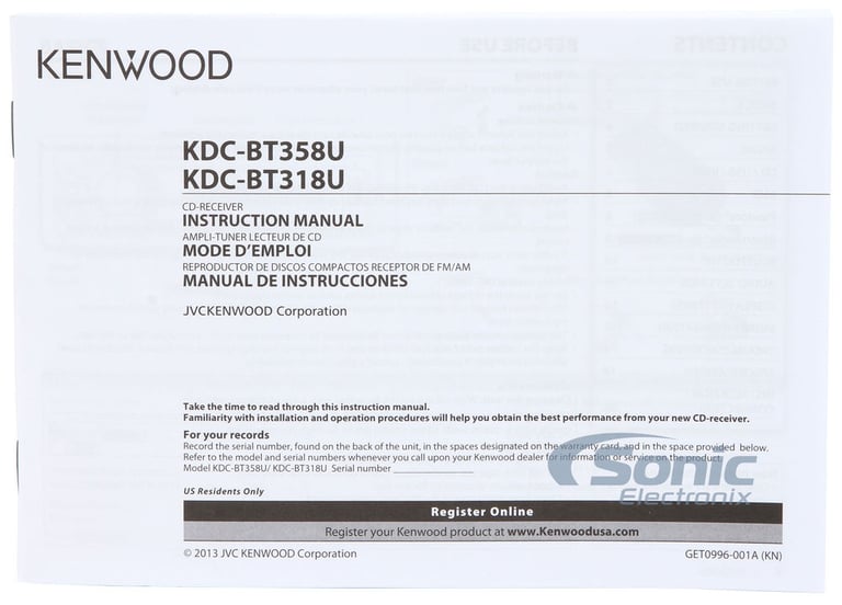 Kenwood 1998-2013 Harley Davidson Bluetooth Stereo & Installation Combo Image 9
