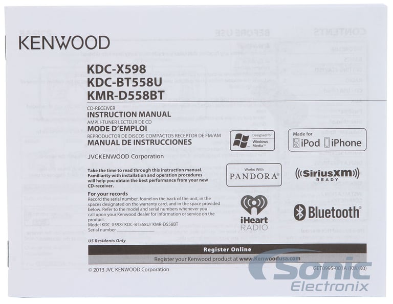 Kenwood 1998-2013 Harley Davidson Marine Stereo & Installation Combo Image 9