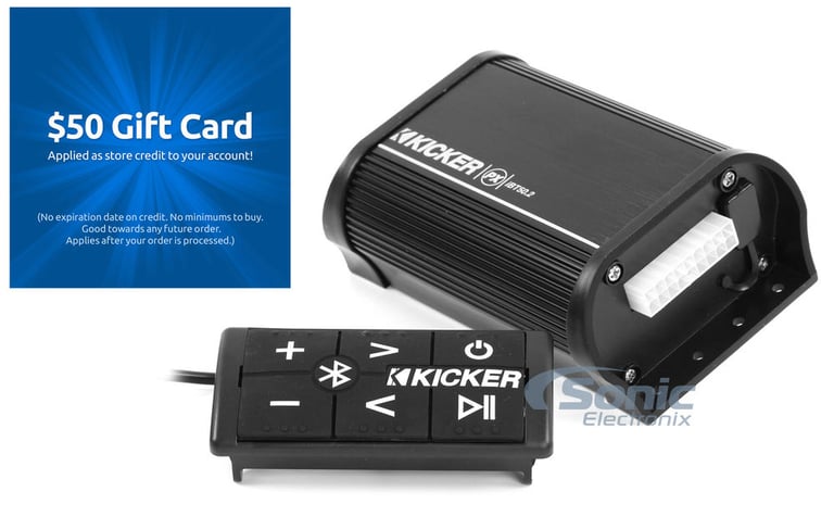 FREE $50.00 Sonic Gift Card with Kicker PXiBT50.2 Bluetooth Amp Image 1