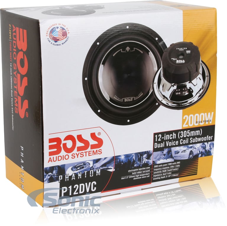 3000W Package: Pair of Boss Subwoofers + Planet Audio Amplifier Image 15