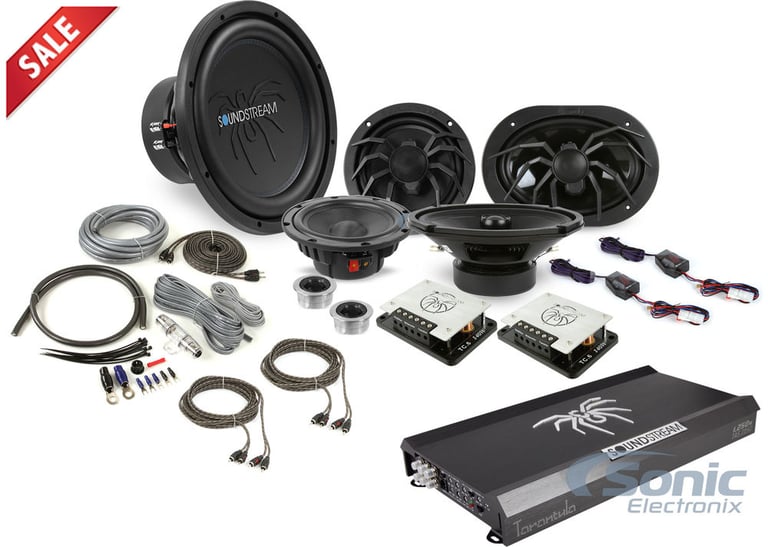 Soundstream $1000 MSRP Complete Audio Upgrade with Amp, Sub & 4 Speakers! Image 1