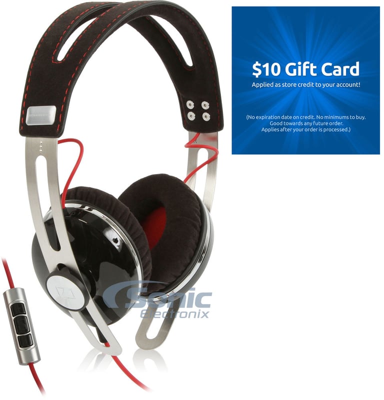 Sennheiser Momentum On-Ear Black + $10 Sonic Electronix Gift Card Image 1