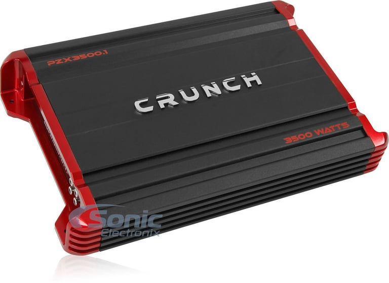 Crunch PZX3500.1 + Complete 0/1 Gauge Amp Kit Image 2