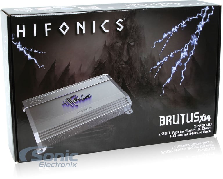 Hifonics X2200.1D + Complete 4 Gauge Amp Kit Image 8