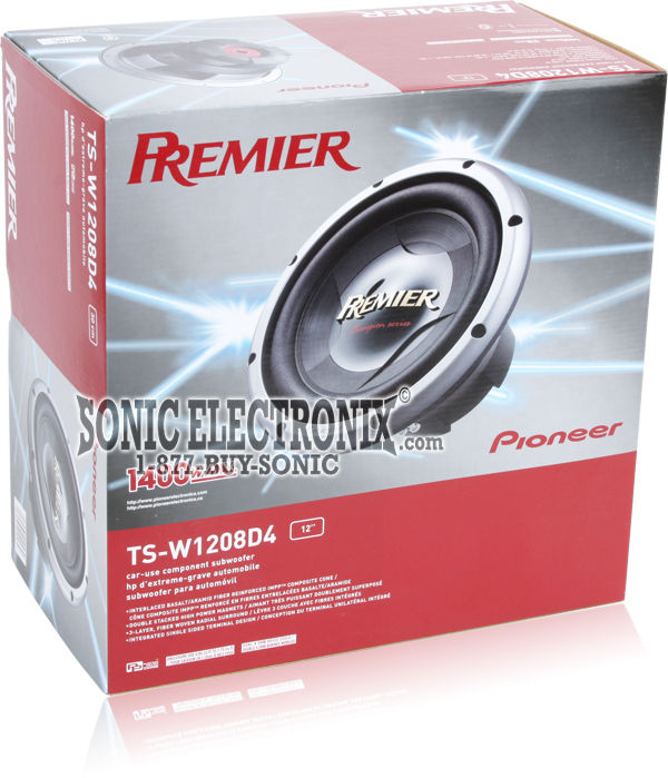 Pioneer Premier TS-W1208D4 Image 4