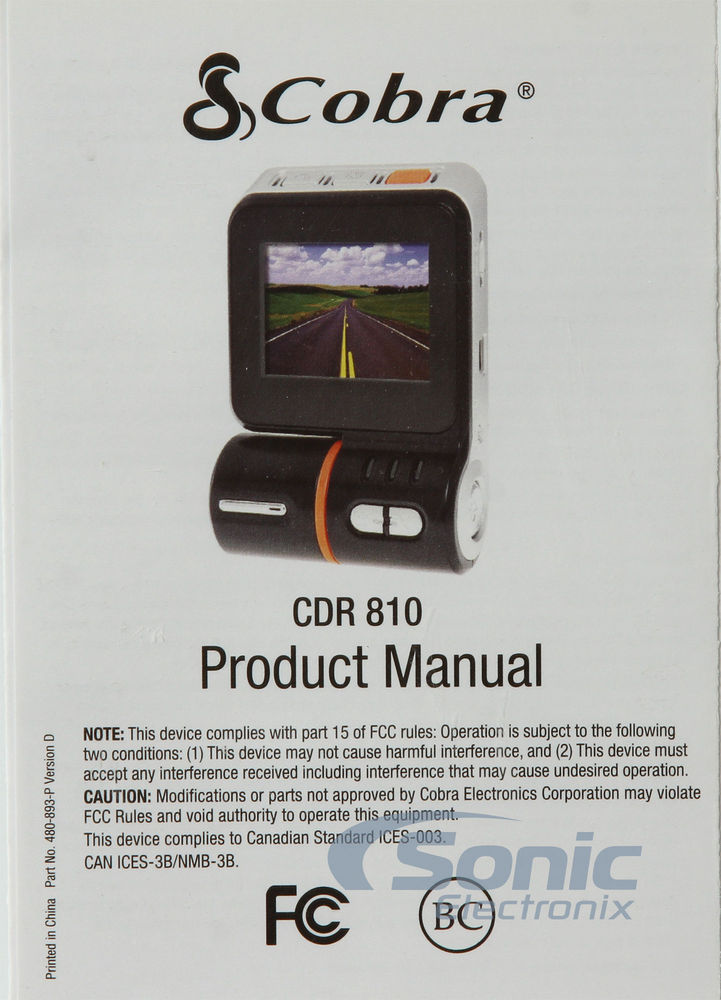 Cobra CDR810 (Factory Refurbished) Image 9