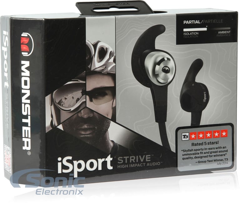 Monster iSport Strive - Black (MH ISRT STV IE BK MIC WW) Image 6