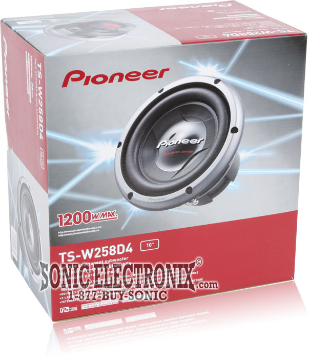 Pioneer TS-W258D4 Open Box Image 4