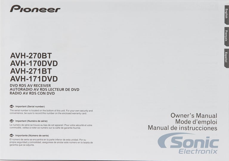 Pioneer AVH-170DVD Image 5