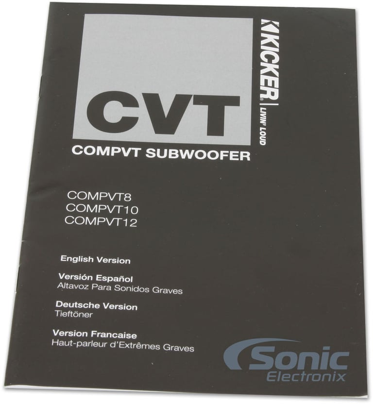 Kicker CVT104 (10CVT104) + Free $25 Sonic Electronix Gift Card Image 6