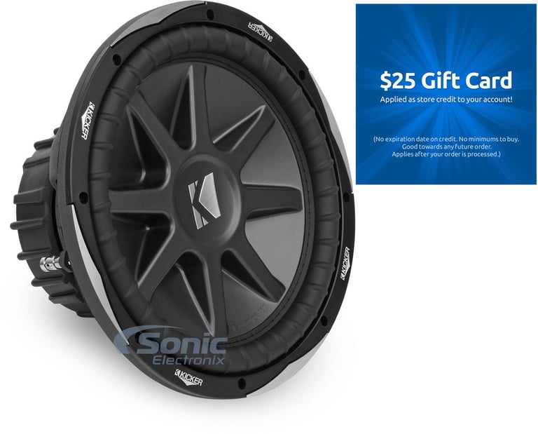 Kicker CVX122 (10CVX122) + Free $25 Sonic Electronix Gift Card Image 1