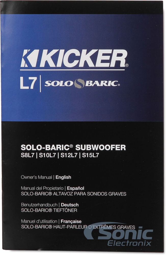 Kicker 11S12L74 + Free $50 Sonic Electronix Gift Card Image 8