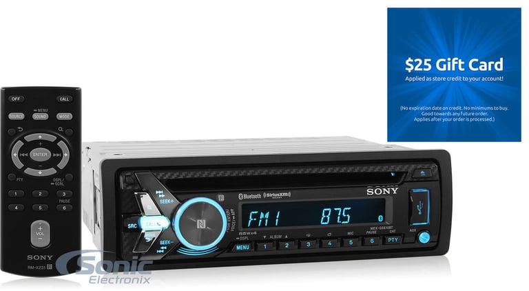Sony MEX-GS610BT + Free $25 Sonic Electronix Gift Card Image 1