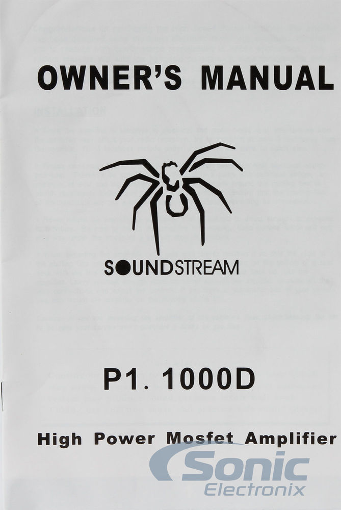 Soundstream P1.1000D Image 6