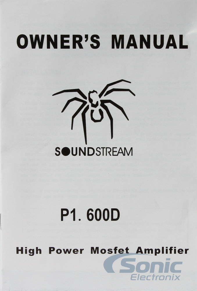 Soundstream P1.600D Image 7