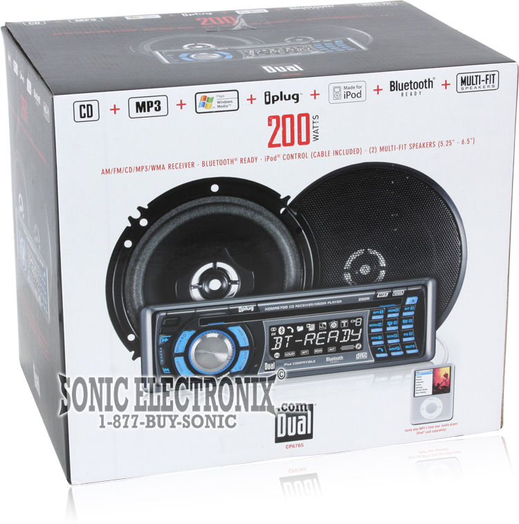 Dual CP6765 (Combo: XDMA6700 Head Unit w/ iPod Adapter + 6-1/2" Speakers) Image 11