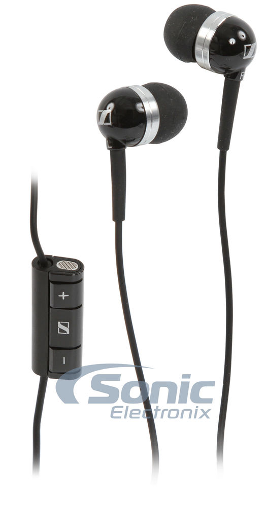 Sennheiser MM 30i Black (MM30i) Earbuds with 3-Button Mic for Apple iPhone Image 1