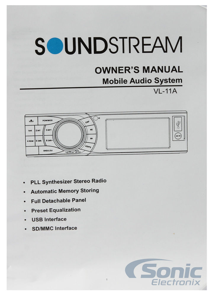 Soundstream VL-11A Image 9