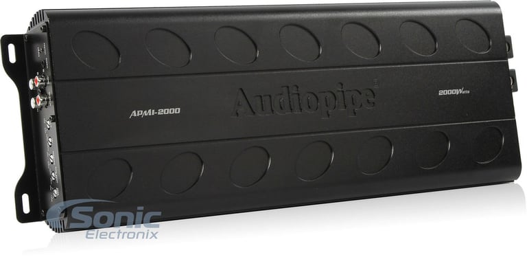 Audiopipe Class-D Monoblock 1-Ohm Stable - APMI-2000 (APMI2000) LIKE NEW DAMAGED PACKAGING Image 2