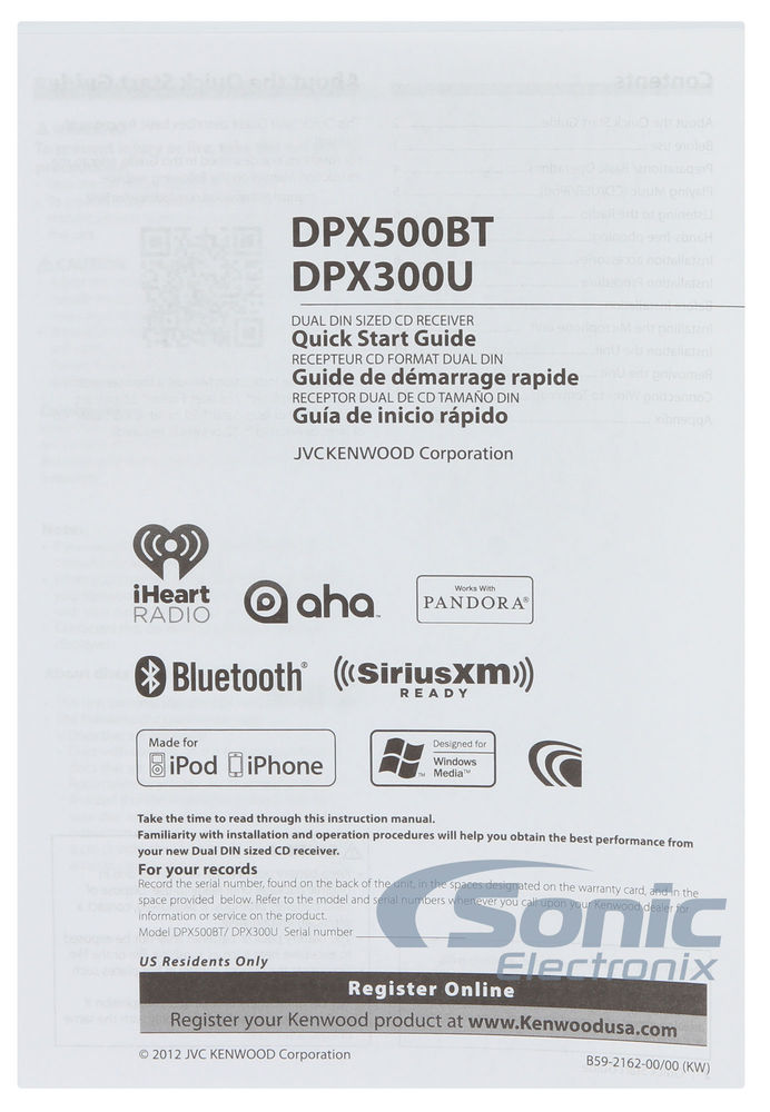 Kenwood DPX500BT-OPEN BOX Image 9