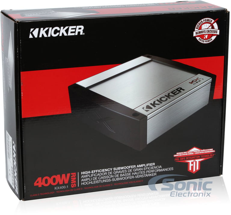 Kicker KX400.1 (40KX400.1) Mono Amplifier + Free NVX Amp Kit Image 8