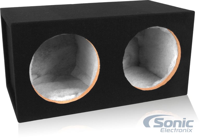 Dual 10" 3/4 MDF Sealed Subwoofer Enclosure (Belva MDFD10) (Open Box, Great) Image 1