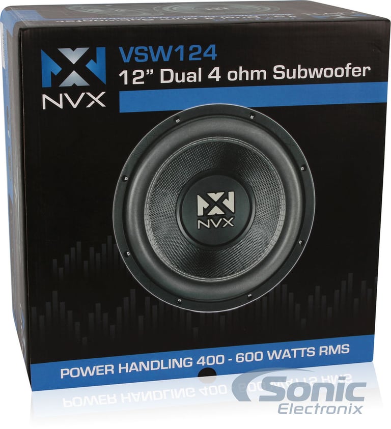 NVX V-Series Subwoofers + Hifonics Amplifier Bass Package Image 9