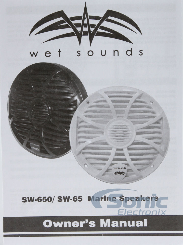 Wet Sounds SW-650-W Open Box Complete Image 5
