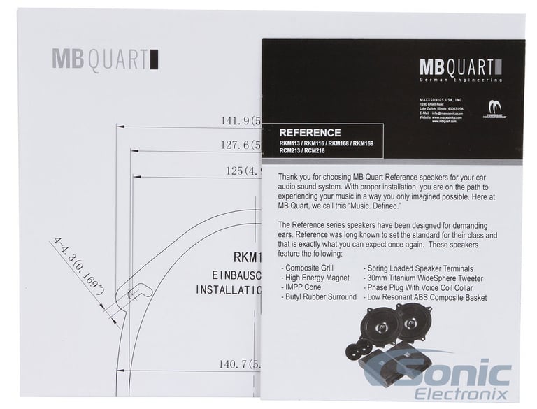 Bundle Deal: 2 Pairs of MB Quart RKM168 Image 6