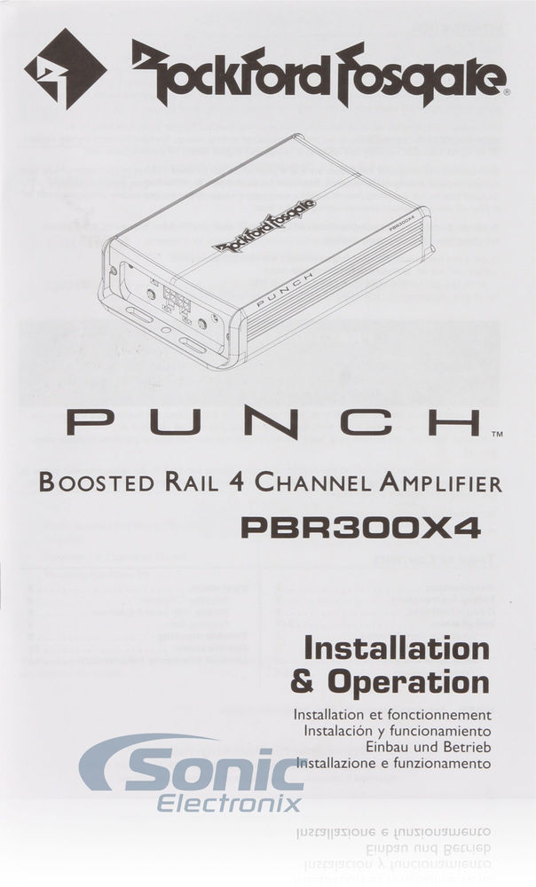 Rockford Fosgate PBR300X4 Open Box, Very Good Condition (Used) Image 7