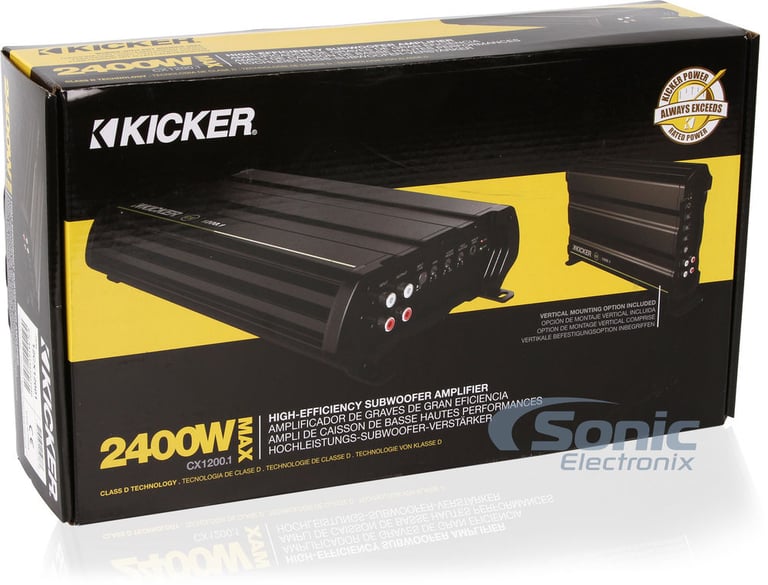 Kicker CX1200.1 (12CX1200.1) Open Box Complete Image 6