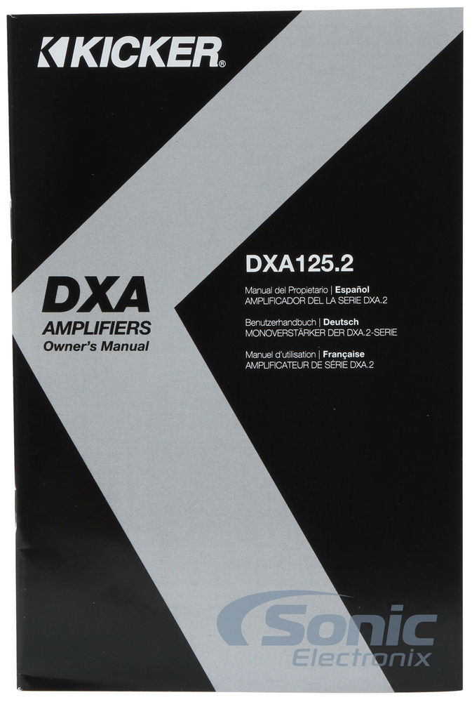Kicker 2-Channel Amplifier - DXA125.2 (41DXA1252) Image 7