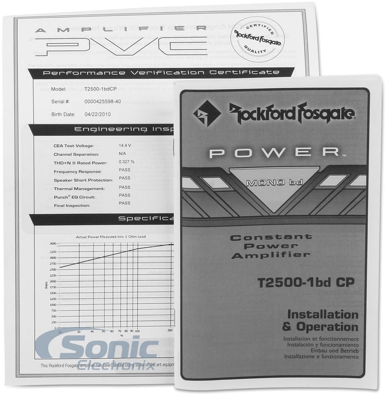 Rockford Fosgate Power T2500-1bdCP (Open Box, Great) Image 5