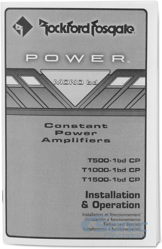 Rockford Fosgate Power T500-1bdCP (Open Box, Great) Image 6