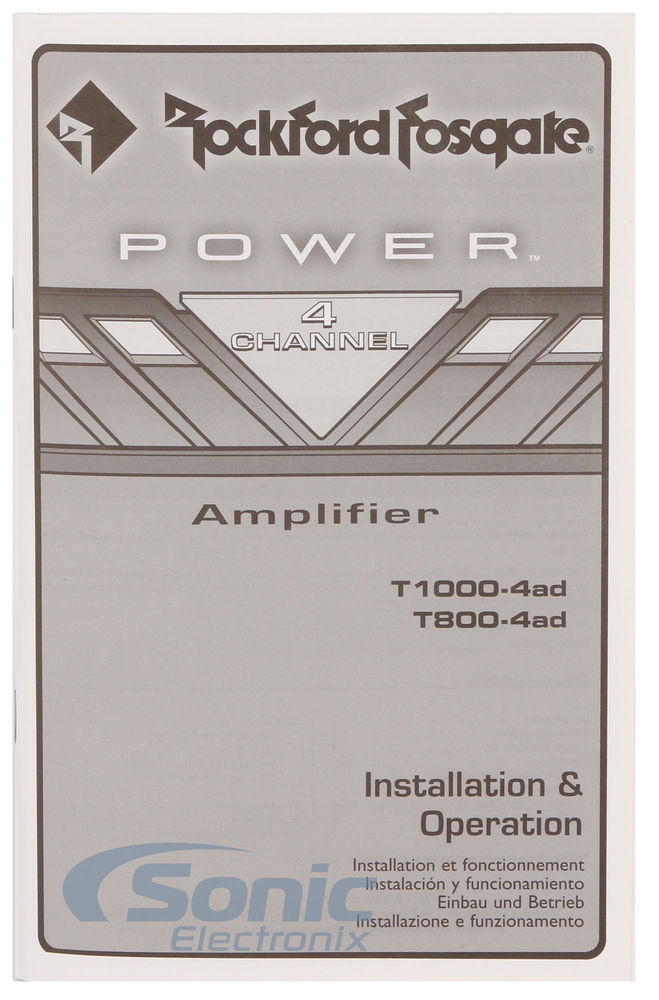 Rockford Fosgate Power T800-4AD Image 4